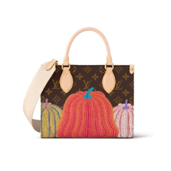 LVOTG01-0d402b05e2d9.webp Louis Vuitton X Yayoi Kusam Onthego 25Cm M46466, Designer Handbags, Womens Purse, luxury bags