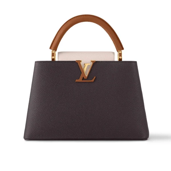 Lv-3-1-3d7f87cbef41.webp Louis Vuitton Capucines MM M12952 Chocolate 31.5cm/ 12.2in, Designer Handbags, Womens Purse, luxury bags