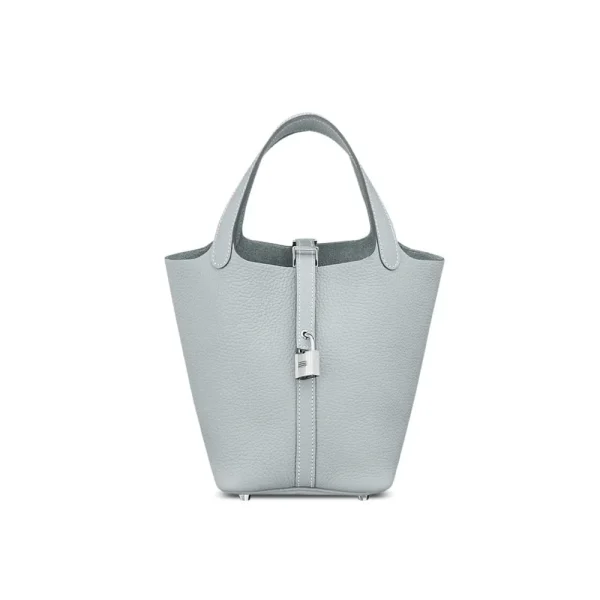 Hermes Picotin Lock 18Cm Gris Pale