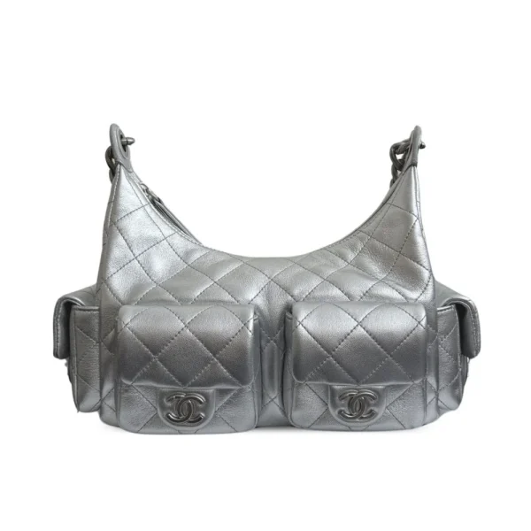 Lv-42-1-4fd14f2b5003.webp Chanel 25C Hobo Bag Silver Spring/Summer 2025 Collection 32cm/12.2cm, Designer Handbags, Women’s Purse, luxury bags, Chanel bags
