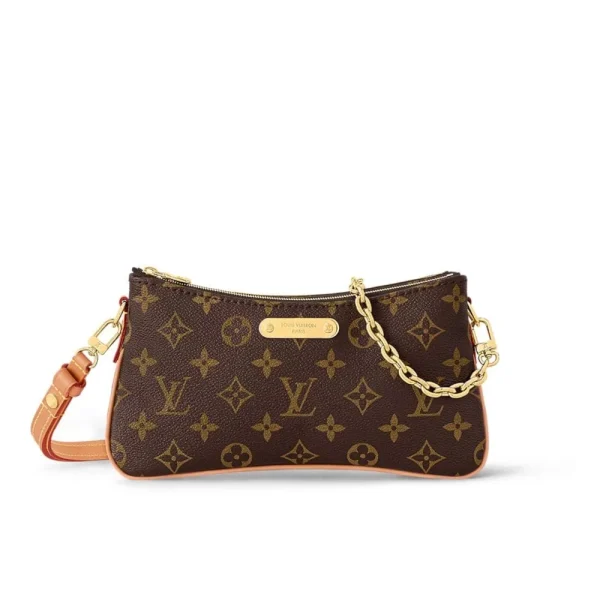 Lv-72-f77e79474040.webp Louis Vuitton Liv Pochette Monogram Canvas Handbags M83008 24.5cm/ 9.6in, Designer Handbags, Womens Purse, luxury bags