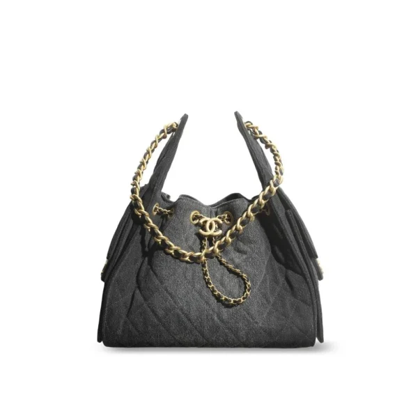 Lv-79-47e3ac74b237.webp Chanel crossbody bag 25 Small Handbag Washed Denim & Gold-Tone Metal Black 30cm/11.8in, Designer Handbags, Women’s Purse, luxury bags, Chanel bags