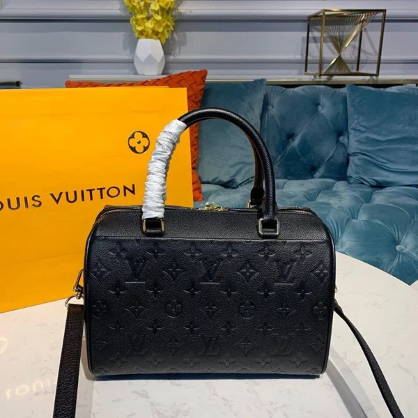 Lv1234-8923ddae3b26.webp Louis Vuitton Speedy Bandouliere 25 Monogram Empreinte Black 25cm M42401, Designer Handbags, Womens Purse, luxury bags