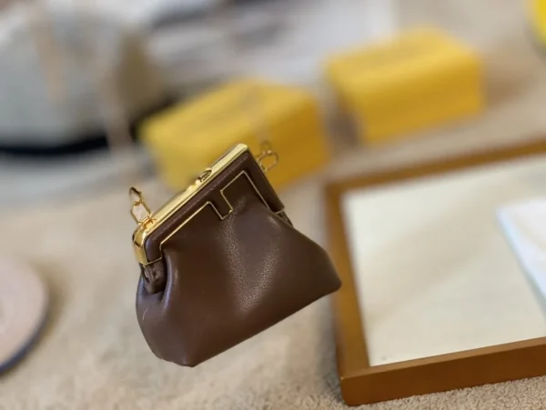 NNFFC02-954119df1572.webp Fendi Nano Fendi First Charm Brown 9Cm 7As051Abvef12G2