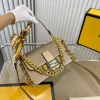 PRABG1-60a09e46e718.webp Fendi X Versace Baguette Fendace Bag In Gold Perforated Leather 25Cm