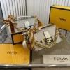 PRABG2-d6ea364d89d7.webp Fendi X Versace Baguette Fendace Bag In Gold Perforated Leather 25Cm