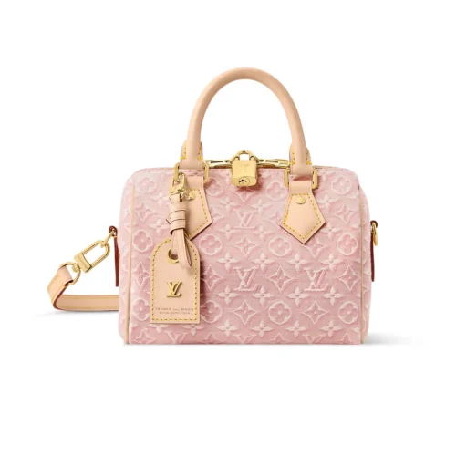 Louis Vuitton Speedy Bandoulière Monogram Emblème Rose Ruban Color 20.5cm M2A377