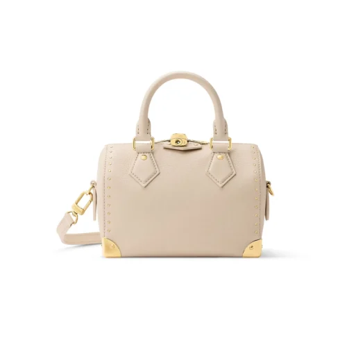 Louis Vuitton Speedy Trunk Almond Calfskin 20.5cm M29876