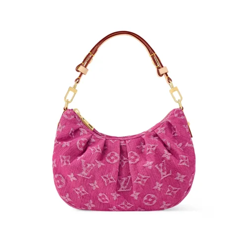 Louis Vuitton Pochette Valley Bag Fuchsia Denim 21cm M28327