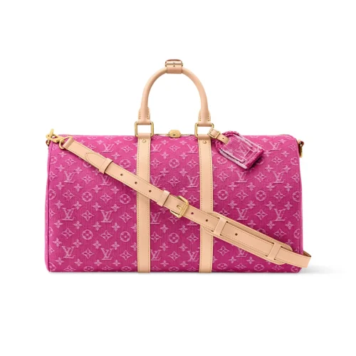 SUPERCLONE-2026-07-01T143032.130.webp Louis Vuitton Keepall 45 Bag Fuchsia Denim M27944