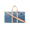 SUPERCLONE-2026-07-01T143805.499.webp Louis Vuitton Keepall 45 Bag Blue Denim Fabric M27943