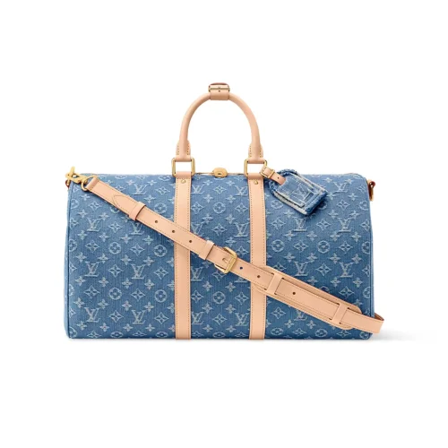 SUPERCLONE-2026-07-01T143805.499.webp Louis Vuitton Keepall 45 Bag Blue Denim Fabric M27943