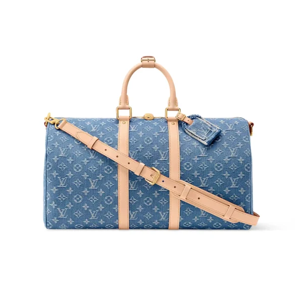 SUPERCLONE-2026-07-01T143805.499.webp Louis Vuitton Keepall 45 Bag Blue Denim Fabric M27943