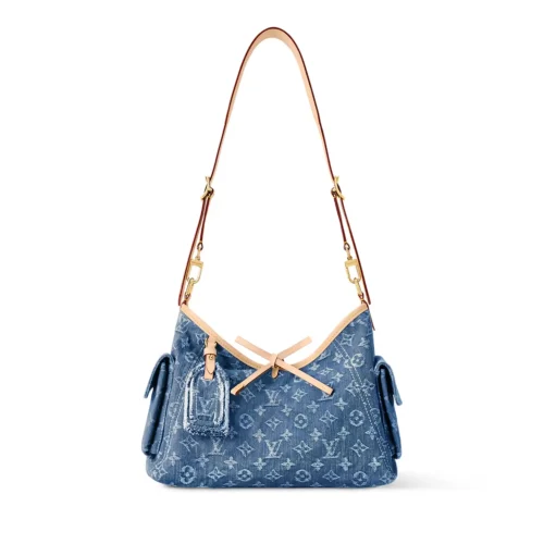 SUPERCLONE-2026-07-03T100825.228.webp Louis Vuitton Carryall Cargo PM Bag Blue Denim 33.5cm M28287