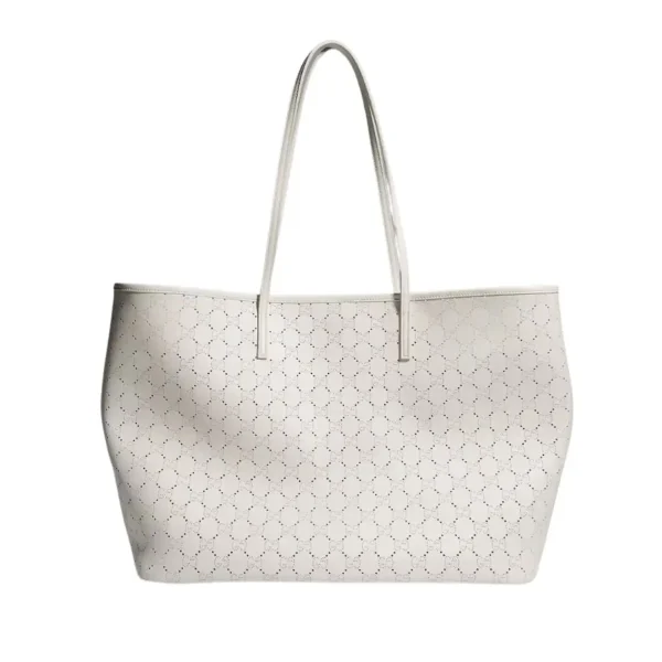 Gucci Tribeca Large Tote Bag 38cm/15in White Leather GG 874745