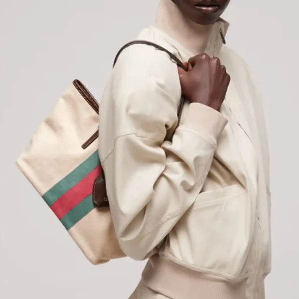 Gucci Tribeca Small Tote Bag 24.9cm/9.8in Natural Canvas A0034E