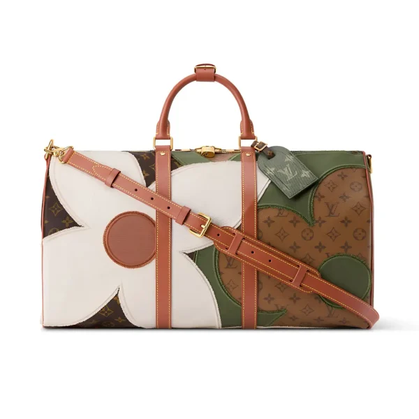 SUPERCLONE-2026-08-10T171316.554.webp Louis Vuitton Keepall Bandoulière Bag 50cm/19.7in Monogram Khaki Canvas Material M29190