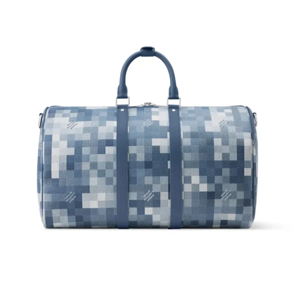 Louis Vuitton Keepall Bandoulière Bag 45cm/17.7in Denim Blue M29601