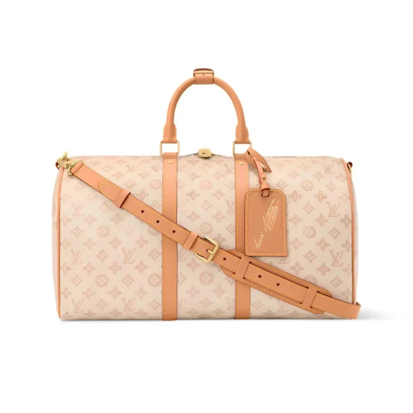 SUPERCLONE-2026-08-11T151438.512.webp Louis Vuitton Keepall Bandoulière Bag 45cm/17.7in Monogram Dune / Beige M28238