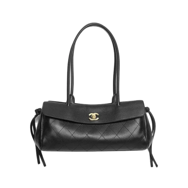 SUPERCLONE-2026-08-14T135903.735-7295e9143eba.webp Chanel Small Shopping Bag Calfskin With Grain Effect & Gold Metallic Black 32cm/12.6in AS6288