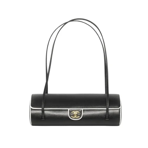 SUPERCLONE-2026-08-14T142516.341-62f3bc01f38e.webp Chanel Large Bowling Bag Grained Calfskin, Sheepskin & Gold-plated Metal 30cm/11.8in Black & White AS6181