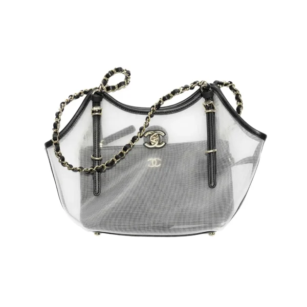 SUPERCLONE-2026-08-14T161300.683-8bb3ed3cdfb8.webp Chanel Small Tote Mesh, Calfskin & Gold-Tone Metal Transparent & Black 28cm/11in AS6015