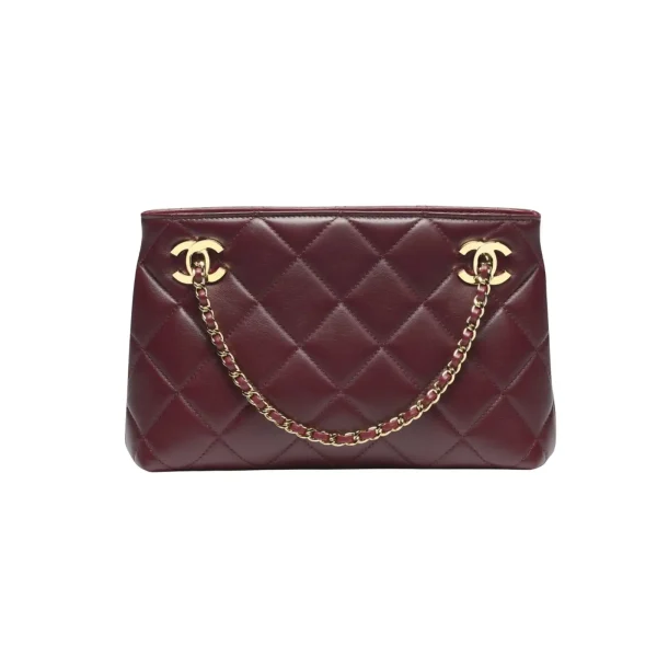 SUPERCLONE-2026-08-14T165534.033-12c1918d08ae.webp Chanel Mini Shopping Bag Sheepskin & Gold-plated Metal 25cm/9.8in Dark Red Wine AS6248