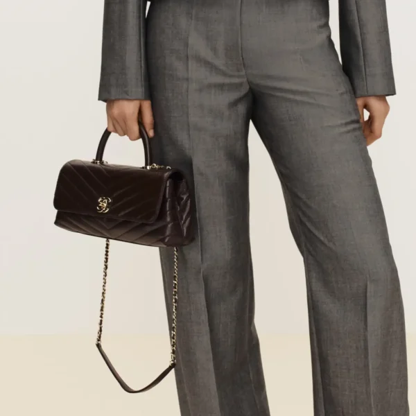 SUPERCLONE-91-26d0f1e75474.webp Chanel Maxi Flap Bag With Top Handle 31cm/12.2in Brown AS6091