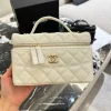 TBN3-98-f7c747aa16fd.webp Chanel Long Vanity With Chain White 19.5Cm/7.7in, Designer Handbags, Women’s Purse, luxury bags, Chanel bags