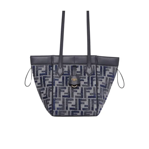 Fendi Origami Mini Transformable Bag Dark Blue 16Cm