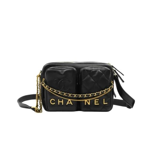 TBNB-1-44-d83e3faeb710.webp Chanel Quilted Small Camera Case Calfskin Black 22Cm/8.7in, Designer Handbags, Women’s Purse, luxury bags, Chanel bags