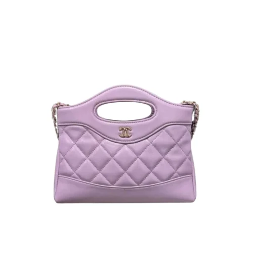 TBNB-19-1-2242c1f08123.webp Chanel 31 Mini Shopping Bag Purple 20.5Cm/8.1in, Designer Handbags, Women’s Purse, luxury bags, Chanel bags