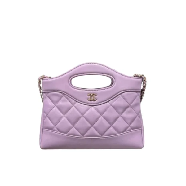 TBNB-19-1-2242c1f08123.webp Chanel 31 Mini Shopping Bag Purple 20.5Cm/8.1in, Designer Handbags, Women’s Purse, luxury bags, Chanel bags