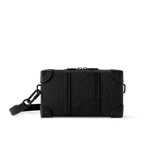 Louis Vuitton Soft Trunk Wallet Monogram Taurillon Leather Black 23Cm M80224, Designer Handbags, Womens Purse, luxury bags