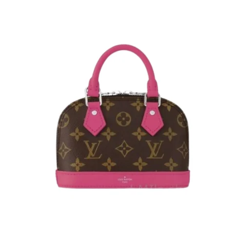 TBNB-3-2-3-1-8a3e59c29014.webp Louis Vuitton Mini Alma Monogram Canvas Mix With Pink 18Cm M83206, Designer Handbags, Womens Purse, luxury bags