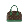 TBNB-4-1-3-e654c0c0f8be.webp Louis Vuitton Mini Alma Monogram Canvas Mix With Green 18Cm M83204, Designer Handbags, Womens Purse, luxury bags