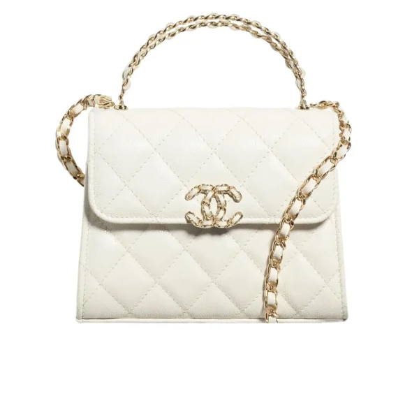 TBNB-4-8-51946484c438.webp Chanel Clutch Bag With Chain In White 15Cm/5.9in, Designer Handbags, Women’s Purse, luxury bags, Chanel bags