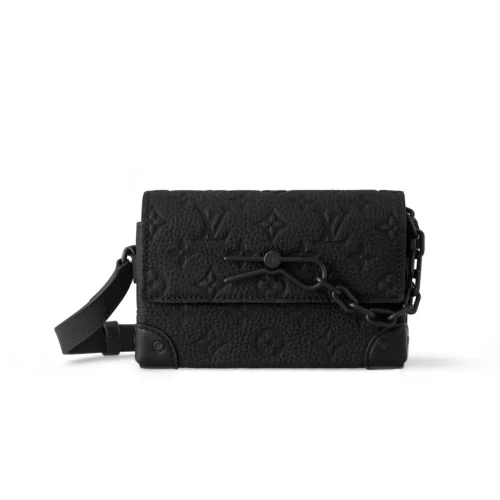 Louis Vuitton Steamer Wearable Wallet Monogram Taurillon Black 17Cm M81746, Designer Handbags, Womens Purse, luxury bags