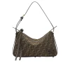 TBNB-6-16-2280a970cd3d.webp Fendi Simply Fendi Medium Brown Ff Jacquard Fabric Bag 25Cm