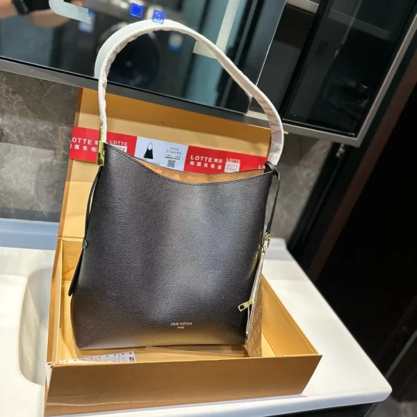 TBNB1-4-1-1-7b034d598b71.webp Louis Vuitton Low Key Hobo Bag With Gold Hardware In Black 43Cm M24856, Designer Handbags, Womens Purse, luxury bags