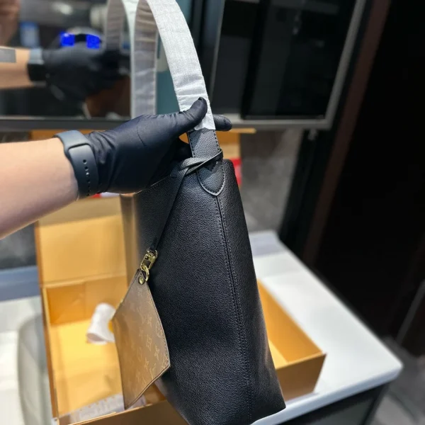 TBNB4-3-1-376a46d8d3d8.webp Louis Vuitton Low Key Hobo Bag With Gold Hardware In Black 43Cm M24856, Designer Handbags, Womens Purse, luxury bags