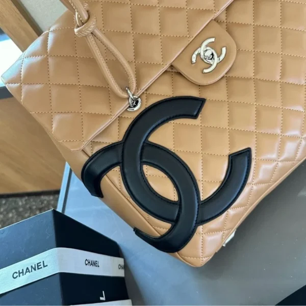 TBNB6-1-2-c790af791387.webp Chanel Cambon Shopping Bag Quilted Leather In Beige And Black 36Cm, Designer Handbags, Women’s Purse, luxury bags, Chanel bags