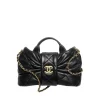 Chanel Bow Chain Shoulder Bag Black 26cm/10.2in