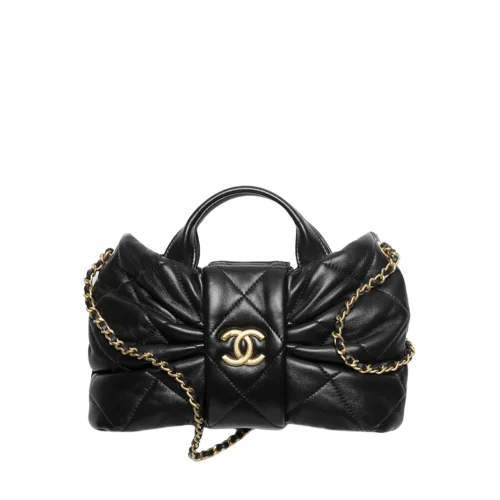 Thap-cam-3-d0f0c9dfe356.webp Chanel Bow Chain Shoulder Bag Black 26cm/10.2in