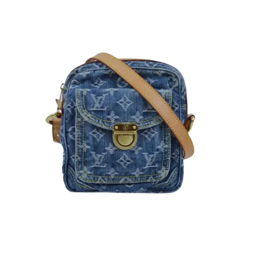 VLBB1-6-0a1c088cf14e.webp Louis Vuitton Camera Bag Blue Denim Monogram And Vachetta Trim 19Cm, Designer Handbags, Womens Purse, luxury bags