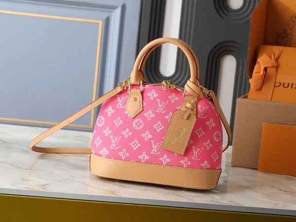 Louis Vuitton Alma BB Bag Monogram Origine Rose Ruban 23.5cm M28272