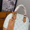Louis Vuitton Alma BB Bag Monogram Origine Bleu Courrier 23.5cm M27526