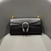 Gucci Dionysus Medium Shoulder Bag 28cm/11in Black Leather 874735