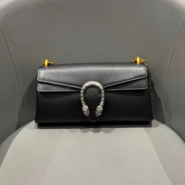 Gucci Dionysus Medium Shoulder Bag 28cm/11in Black Leather 874735