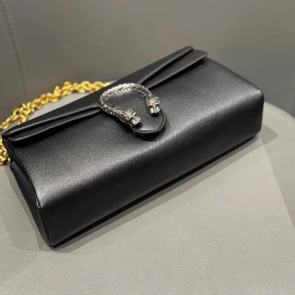 Gucci Dionysus Medium Shoulder Bag 28cm/11in Black Leather 874735